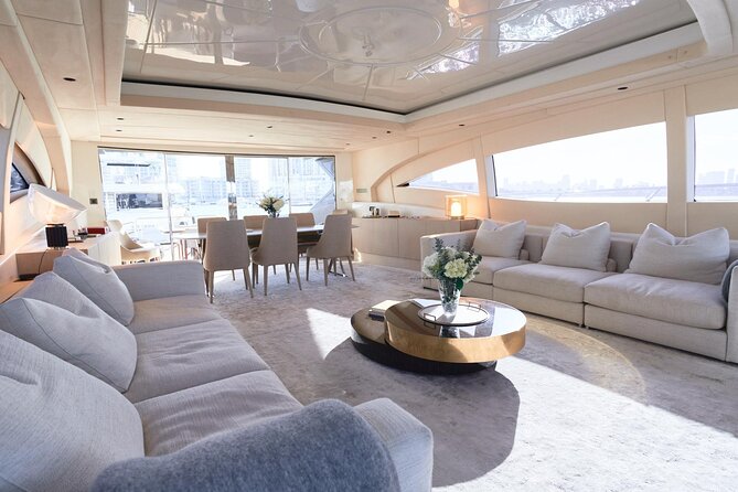 108 ft Neoprene Overmarine Yacht - All-Inclusive Luxury: Open Bar, Private Chef, and Menu Control