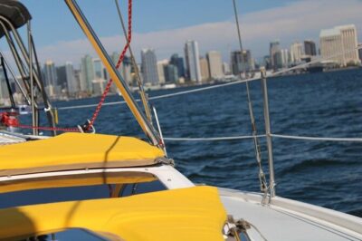 2.5 Hour Private Sunset Sailing Tour in San Diego up to 12 guests - Cruising out of Harbor Island: your first skyline payoff