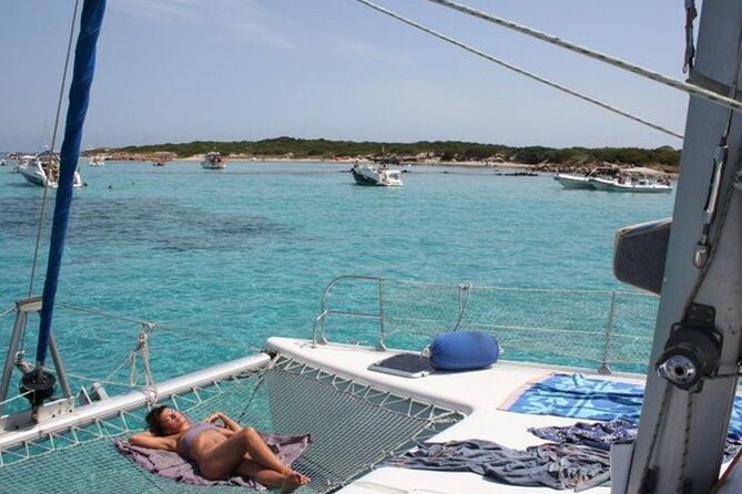 2-Catamaran tour from Cannigione to the Maddalena Archipelago - Stop 1: Spargi for that first hit of clear turquoise water