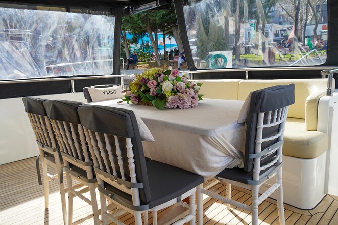 2 Hours Luxury Private Yacht Cruise on the Bosphorus - Fatih Sultan Mehmet Bridge to Anadolu Hisarı: modern engineering in the narrowest channel