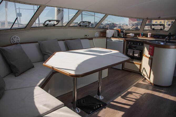 2H Tour on a Private Sailing Catamaran "Scarlett" up to 16 people - Onboard Comfort: Water Included, Beverages and Food Are Your Call