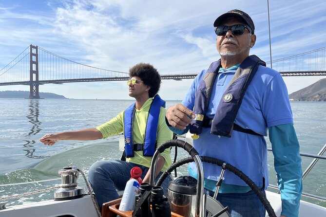 2hr. INTERACTIVE Sailing Experience on San Francisco Bay - From Sausalito Out Through Richardson Bay Channel