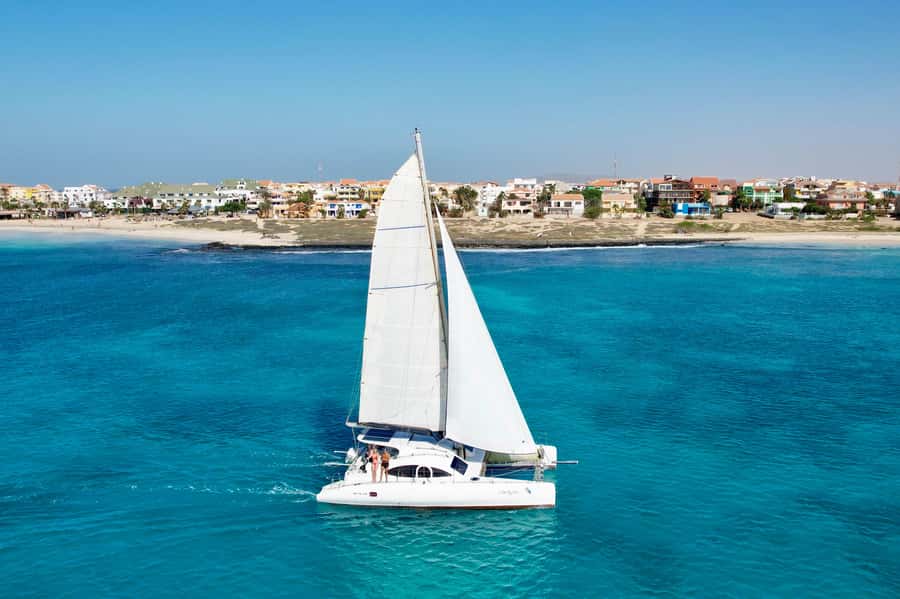 3-hour Catamaran Adventure on the waters of Sal Island - A calmer kind of catamaran cruise on Sal Island