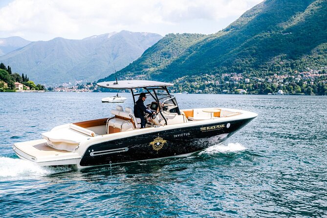 3H Guided Cruise Stop Bellagio Tender yacht Invictus 9 Pax - Cernobbio, Villa Erba, and the “names you recognize” pass