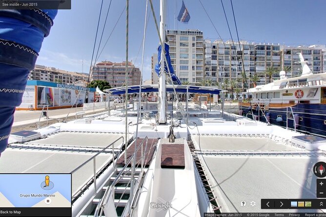A day at sea from Dénia or Jávea with Barbecue aboard the Catamaran - Boat comfort and crowd reality: nets, shade, and group size