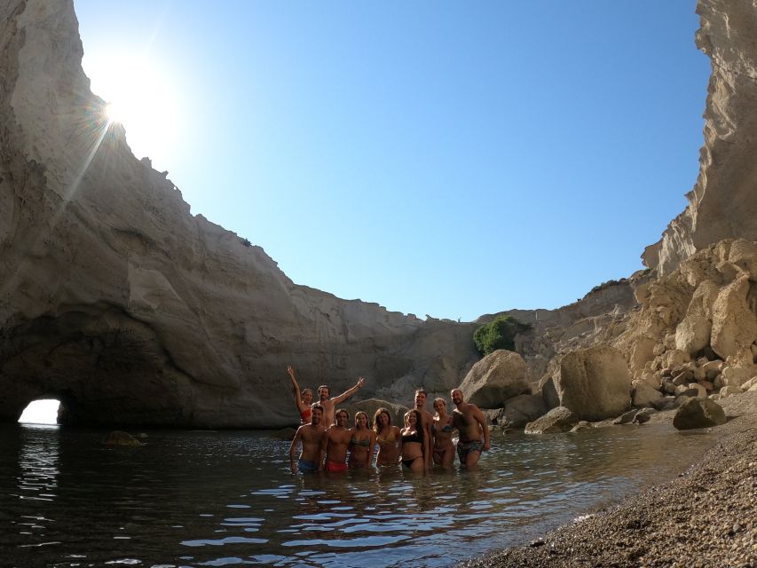 Adamantas: Milos Sightseeing Sailboat Cruise - Kalogries Beach: Your First 30 Minutes in the Clear Water