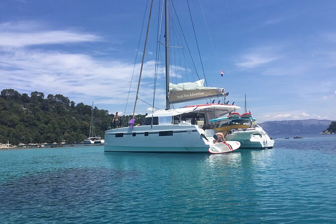 Adventure Sailing 4 Night Dubrovnik Cruise on the Huck Finn Cat - Peljesac and Ston on Day 4: walls, oysters, and wine-slope views