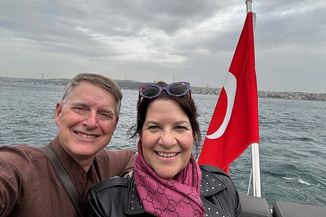 Afternoon Bosphorus Cruise Luxury Yacht with Professional Guide - The feet of the Bosphorus Bridge: a modern landmark with old-water drama