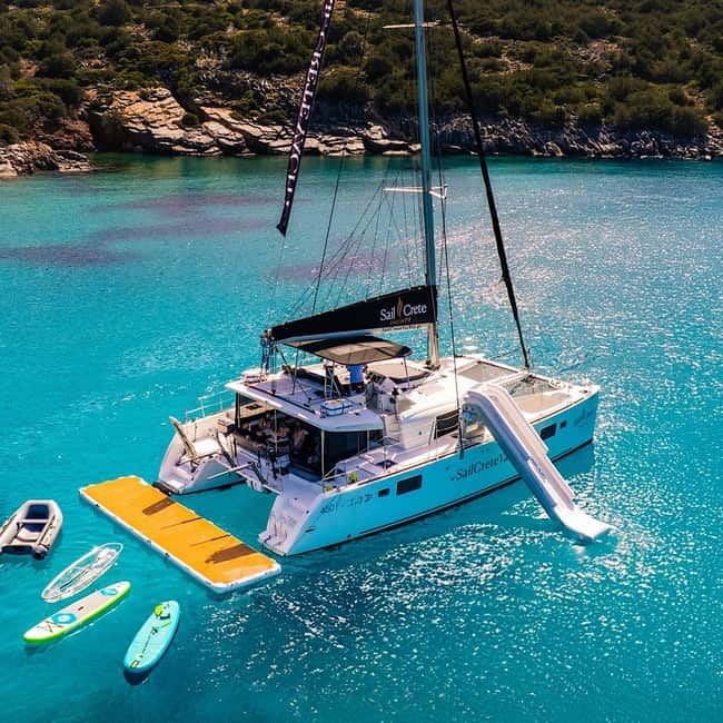 Agios Nikolaos: Sailing Trip Catamaran Lunch and Water Toys - Spinalonga Photo Stop: What You See Is Quick, What You Learn Stays