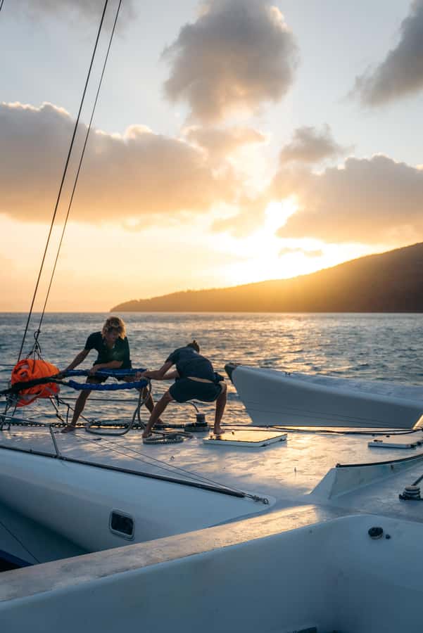 Airlie Beach: 2-Day Whitsunday Islands Sailing Snorkel Tour - Meals on board: the crew food is a real selling point