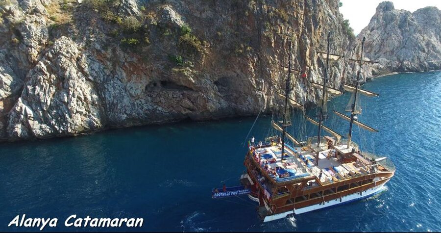 Alanya: Catamaran Boat Trip with Swim Stops and Sunbathing - Cleopatra Beach Swim Stop: A Classic Pause for Water Lovers