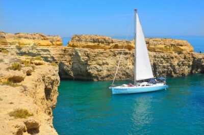 Albufeira: 3-Hour Yacht Daytime/Sunset Cruise to Benagil - Cave views from the water: Benagil, Gale, and Carvoeiro, without the cave-in-the-middle pressure
