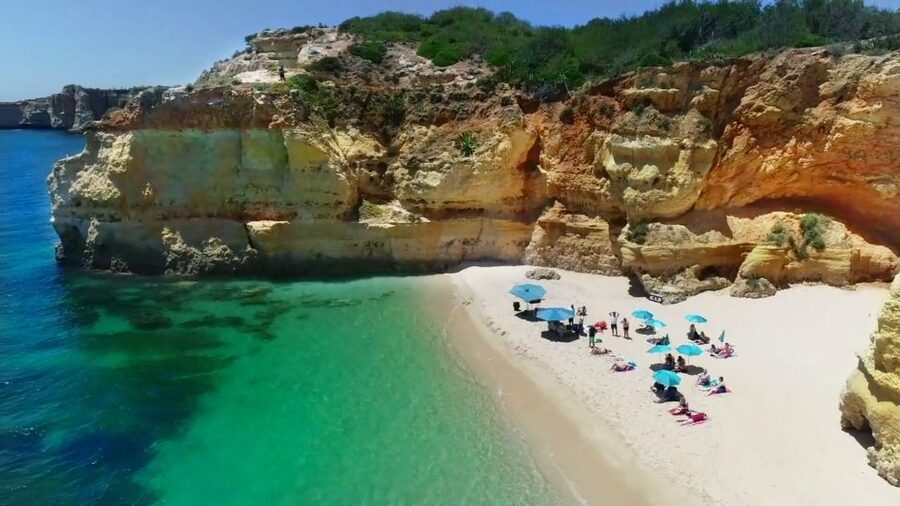 Albufeira: Catamaran Cruise with BBQ & Open Bar on the Beach - Open Bar by the Beach and the Champagne Toast Finale