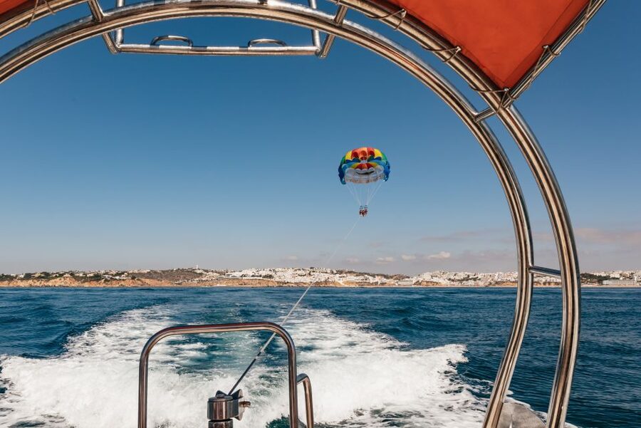 Albufeira: Parasailing Boat Trip - Views over Albufeira and the Algarve coast: why this feels worth it