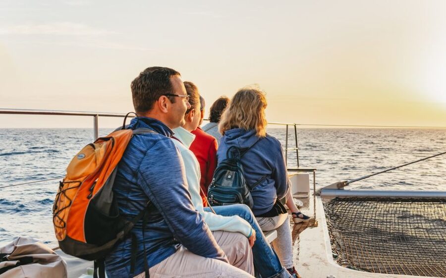 Alcudia: Sunset Catamaran Tour with Dinner and Snorkeling - The cove stop: paddleboard, kayak, and real swimming time