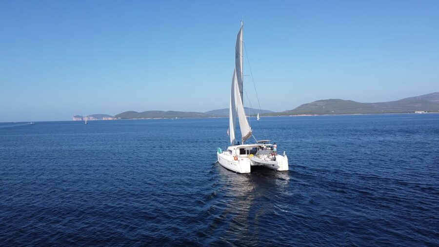 Alghero catamaran sunset tour Alghero - Space, comfort, and the small-group feel