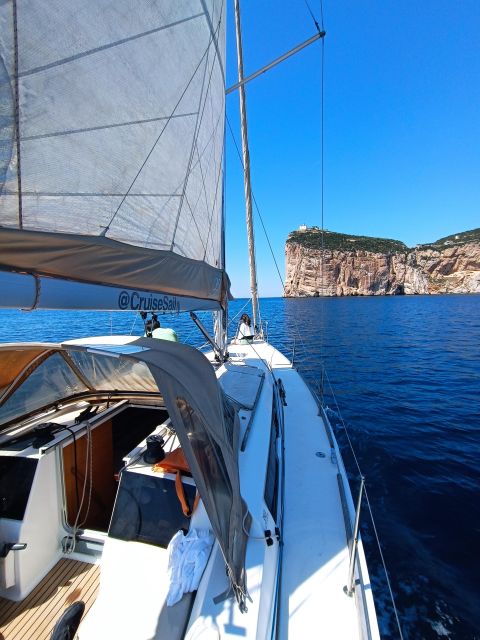 Alghero: Daily Sailing Experience with lunch onboard - Where you meet the boat at Molo Antonio Lo Frasso (Pontile n. 5)