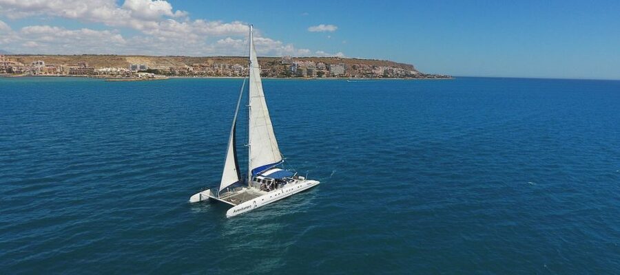 Alicante: 6-Hour Catamaran Cruise to Tabarca Island - The 1.5-hour sailing segment: nets, music, and coast views