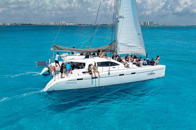 All Inclusive Isla Mujeres Catamaran - On board with Caribean Golden: drinks, bathrooms, and what to expect on deck