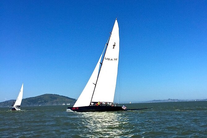 America's Cup Day Sailing Adventure on San Francisco Bay - North Bay Route: Sausalito Waterfront Flyby and Angel Island Framing