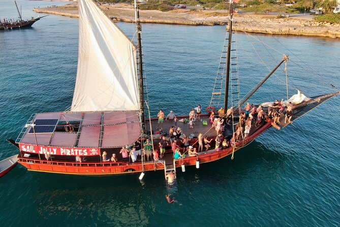 Aruba Sunset Jolly Pirate Sail with Open Bar - The Cruise Portion: Teak Deck Views, Music, And Sunset Photos