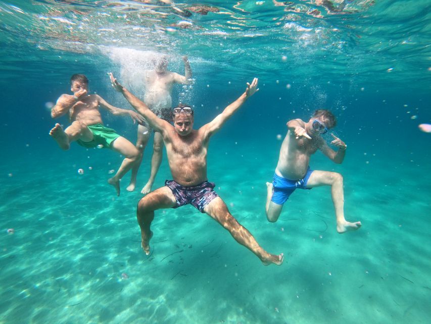 Athens: Catamaran Cruise with Fresh Lunch and Wine - Swim Stop Off Hydroussa: Jump In, Snorkel, and Take the Scenic Route Underwater