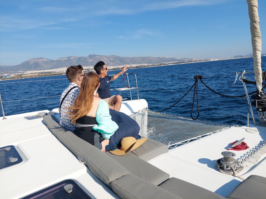 Athens: Catamaran Cruise with Fresh Lunch and Wine - Lunch Onboard: Fresh Greek Food While You’re Still at Sea