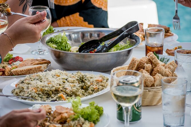 Athens Semi private Morning Catamaran cruise with meal & drinks - Stop 2: Vouliagmeni Beach (Near Astir Beach Hotel)