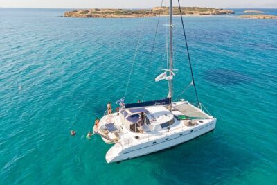 Athens Semi Private Sunset Catamaran Cruise with meal & drinks - How Vouliagmeni Beach Works as Your First Water Break