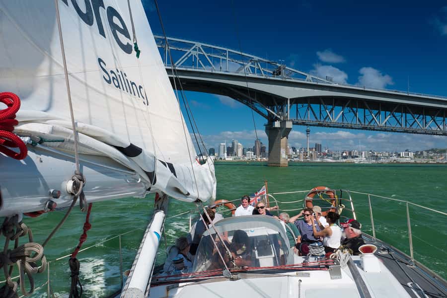 Auckland Harbour 1.5-Hour Sailing Cruise - Helping the crew sail: helm time, sail handling, and that real sailing feel
