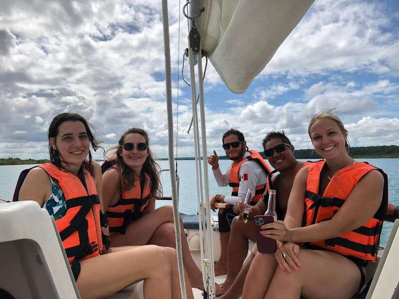 Bacalar: Group Sailing Trip with Swimming and Drinks - Cenote Negro photo stop: quick views, good timing