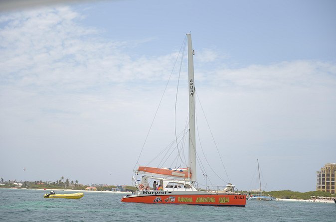 Banana Adventure Catamaran Shipwreck Snorkel and Turtle Swim - Lunch, Open Bar, Rope Swing Fun, and the Boat’s Comfort