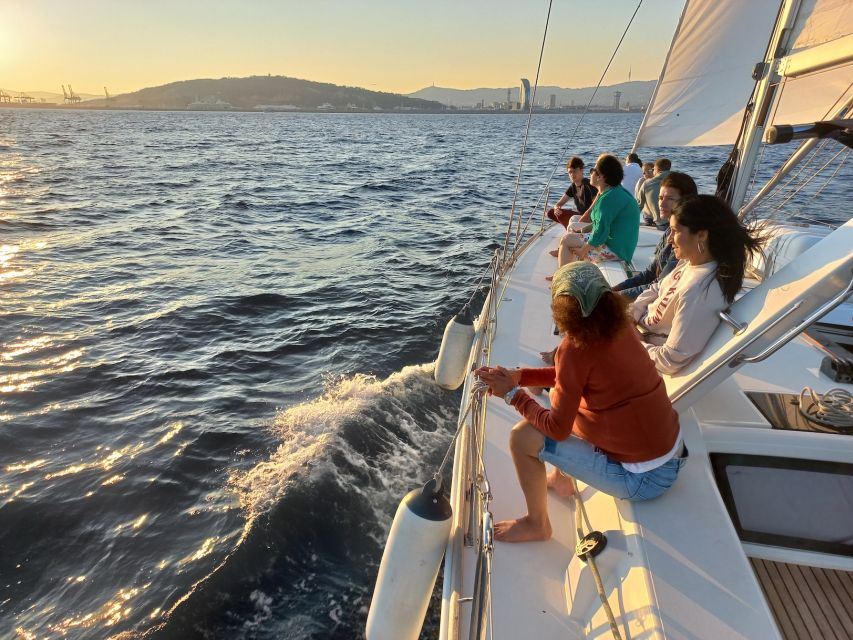 Barcelona: 2-Hour Sailboat Tour with Snacks and Drinks - Sails up: the coast route that strings together Barcelona’s biggest landmarks