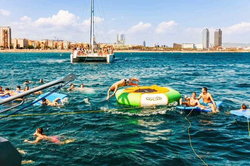 Barcelona: Catamaran Party Cruise with BBQ Meal - How this catamaran party cruise plays out in real time