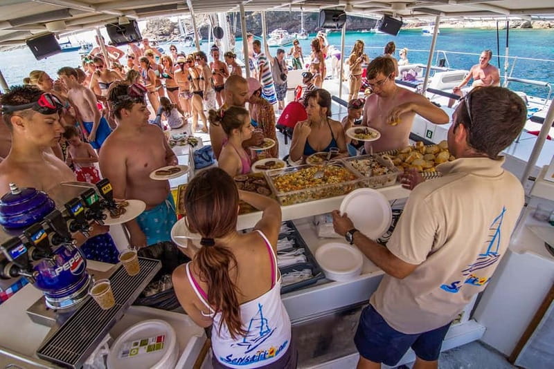 Barcelona: Catamaran Party Cruise with BBQ Meal - What you eat and drink: BBQ menu details and what to expect