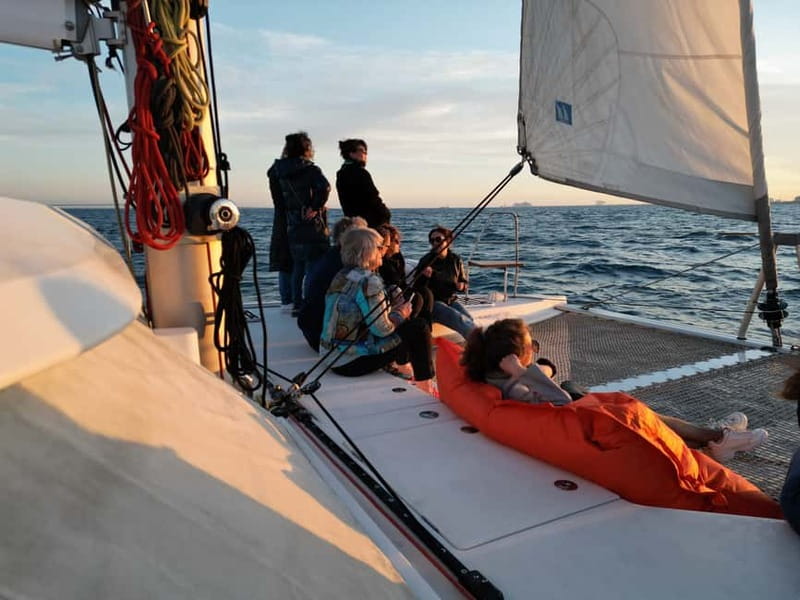 Barcelona: Luxury Catamaran Sunset Cruise - The swim and snorkeling stop: marine life, gear, and the weather reality