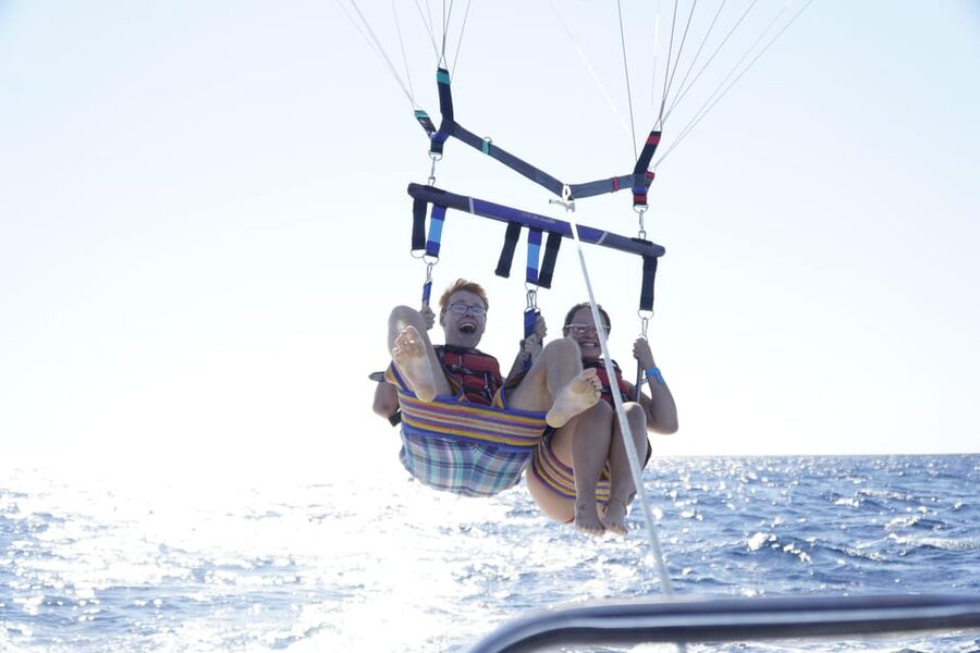 Barcelona: Parasailing with 360º Panoramic Skyline Views - Meeting at JetScoot Port Fòrum and getting your harness fit right
