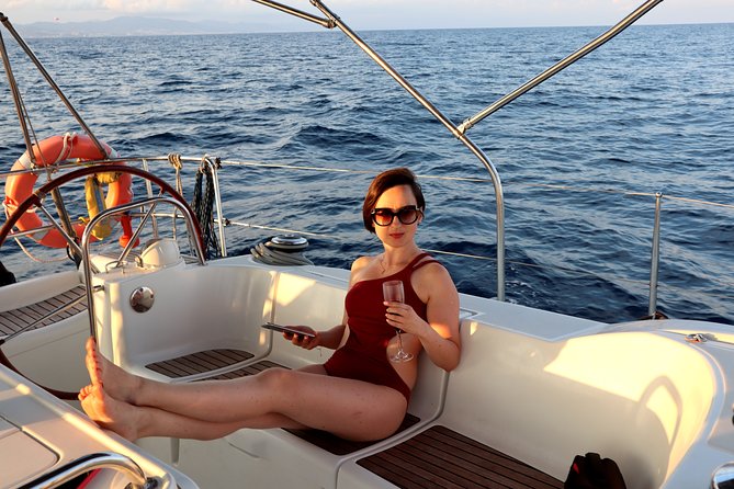 Barcelona Private Sailing Tour with Drinks for Family and Friends - Swimming and water toys: the fun part, with a weather reality check