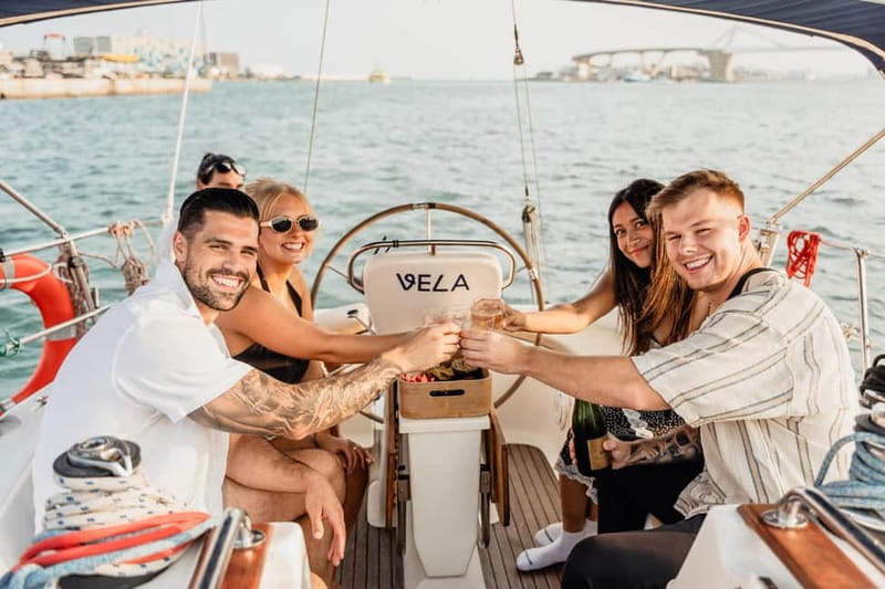Barcelona: Sailing Tour with Young Local Captain & Drinks - Getting iconic skyline hits: Sagrada Familia, Tibidabo, Colón, and Montjuïc