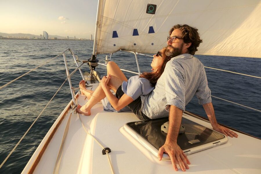Barcelona: Unique Sunset Sailing Tour with Tapas & Open Bar - Port Olímpic to Golden Hour: the vibe you’re paying for
