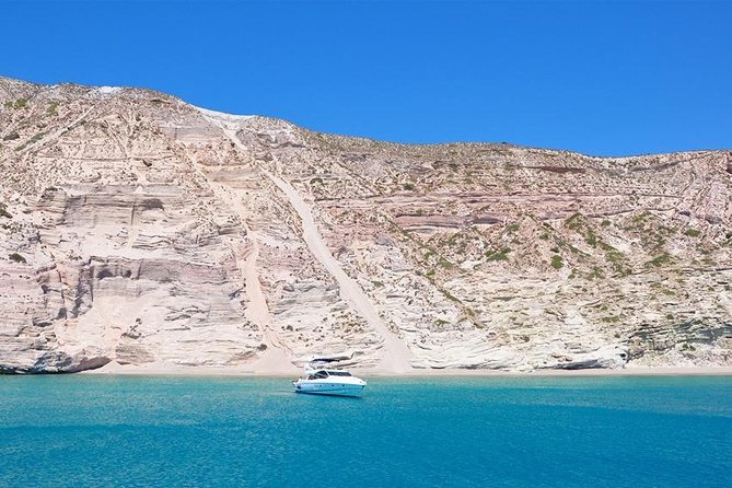 Best of Milos and Poliegos Catamaran snorkelling Cruise with BBQ - Southern Milos: sulfur mines, Gerakas, and Tsigrado passes
