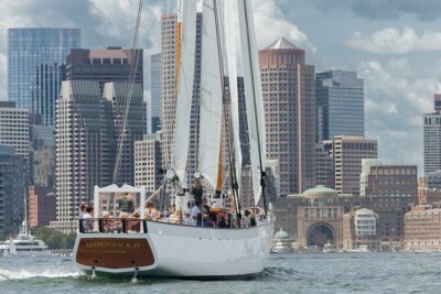 Boston Harbor Sunset Sail Tour - Seaport District Views and Fan Pier Landmarks From the Water