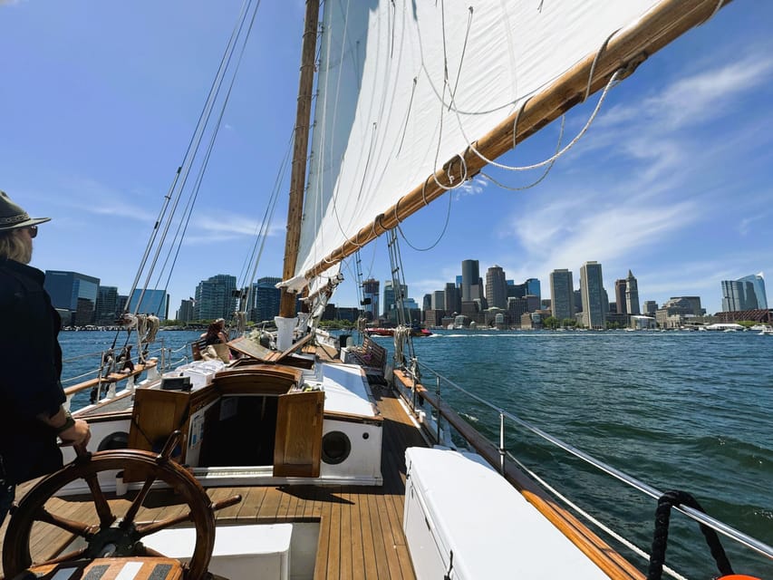 Boston: Tall Ship Harbor Sail - Comfort in real Boston weather: rain or shine
