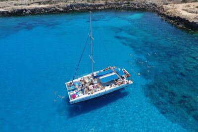 Catamaran Adults Exclusive Cruise from Protaras - Blue Lagoon time at Konnos Bay or Cape Greko
