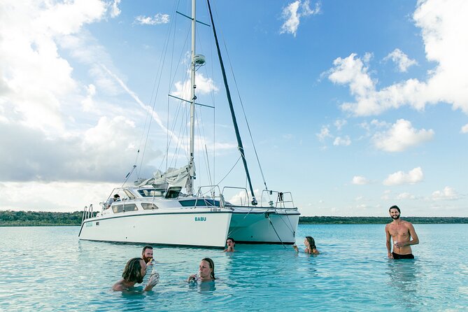 Catamaran Adventure: Sailing and Swimming in the Bacalar Lagoon - Value check: is $55 worth a 3-hour Bacalar lagoon sail?