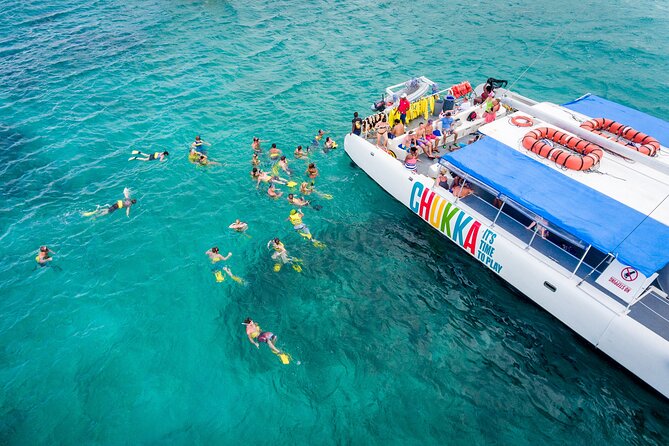 Catamaran Cruise with Snorkeling and Dunn's River Falls - Snorkeling over coral: where the reef stop can make or break it
