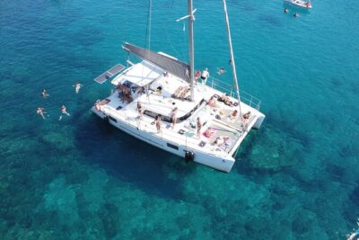 Catamaran Cruises Rhodes - 6 Hours Day Cruise ALL INCLUSIVE - Getting on board at Mandraki port without wasting your morning