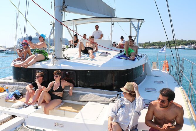 Catamaran Cruises Rhodes - 6 Hours Day Cruise ALL INCLUSIVE - Stop 2: Afandou Beach for swimming plus lunch