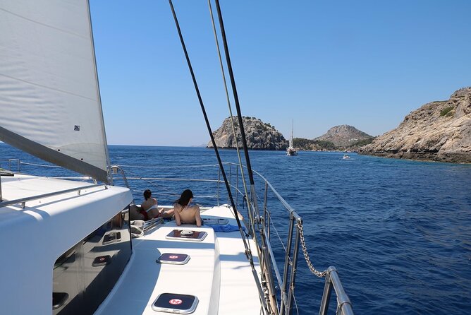 Catamaran Cruises Rhodes - 6 Hours Day Cruise ALL INCLUSIVE - Stop 3: Kallithea Springs for final swim, cave coves, and real talk on snorkeling