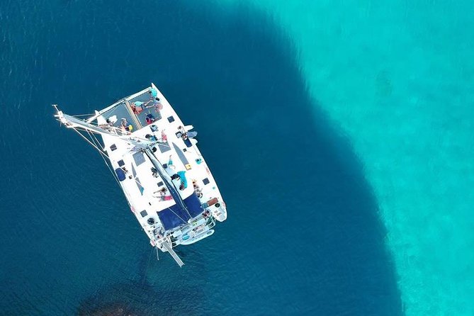 Catamaran Full Day Cruise: Poliegos - Kleftiko - Stop 1: Kalogries Beach, plus Arkoudes and the bear-shaped rock show